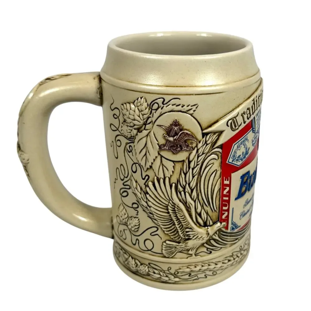Vtg 1995 Budweiser Beer Stein Anheuser-Busch Collectible Mug w/Box